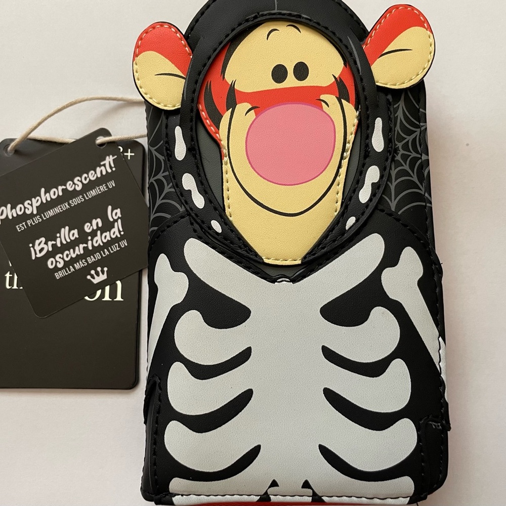 Loungefly Disney Winnie The Pooh Tigger Skellington Zip Around Wallet
